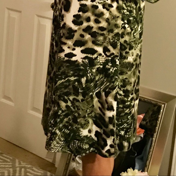 Effortless Style/citiknits Animal Print Dress -L - Picture 7 of 7